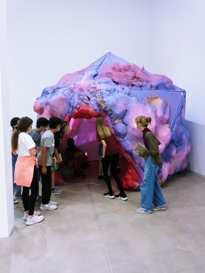 Seating arrangement inside The Grotesque Dome