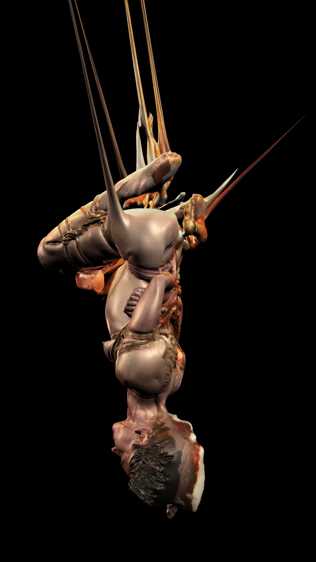 Looping motion graphic generated from 3D scan