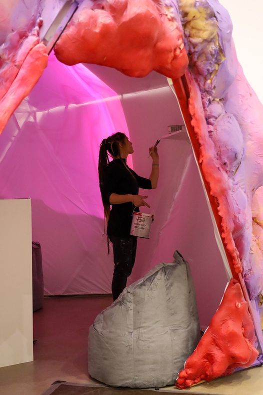 Exterior materials of The Grotesque Dome installation